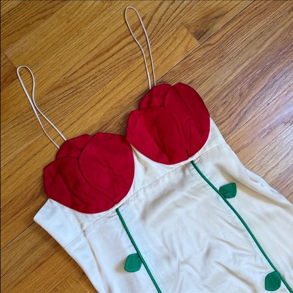 New Farm Rio Rose Detailed Sleeveless Dress Size S - Picture 10 of 12